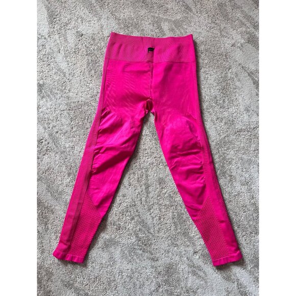 Fabletics Sync Seamless High Waisted Mesh 7/8 Hot Pink Leggings Womens Size S - Picture 8 of 9
